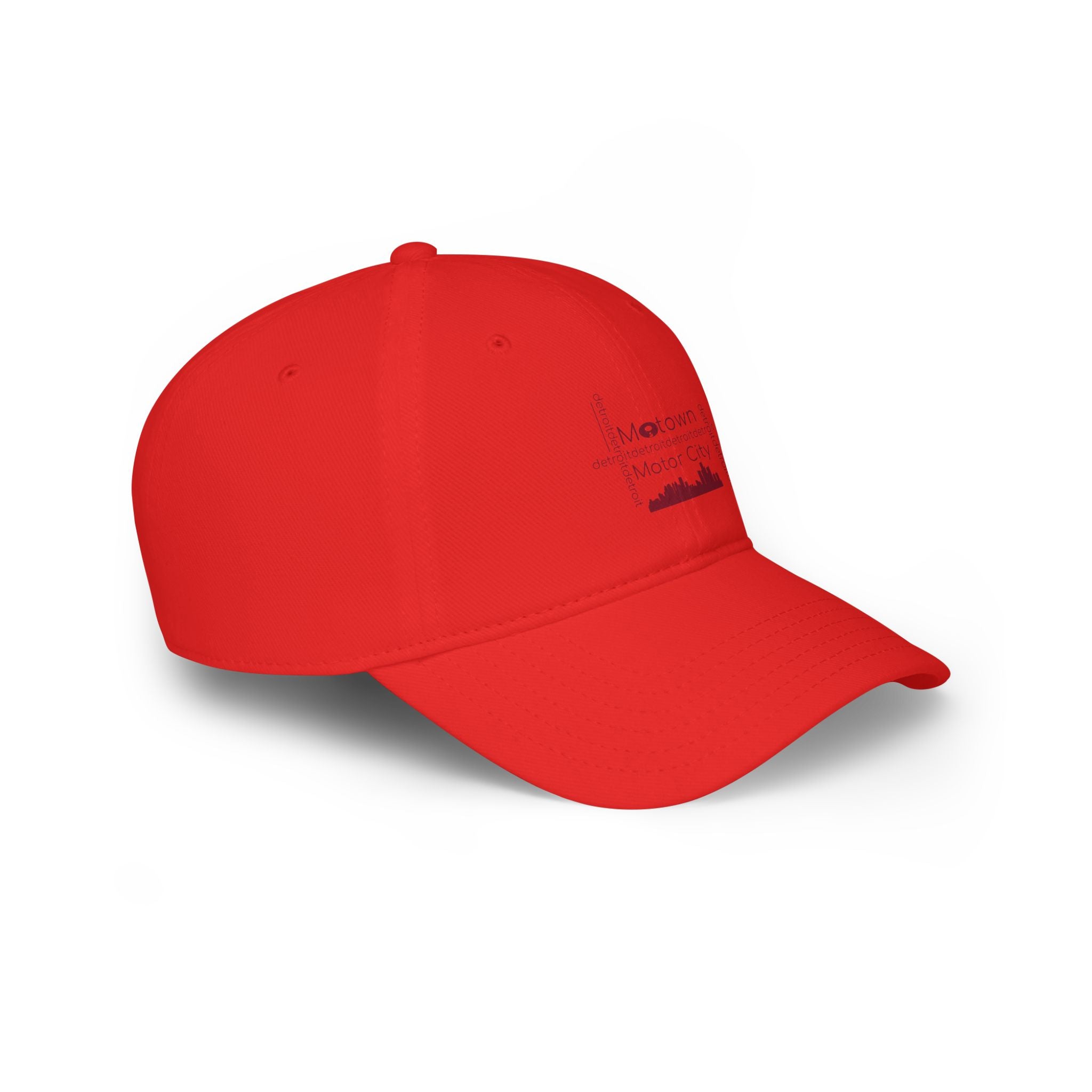 Motown Motor City Baseball Cap - Red - Tonyalicious Tees