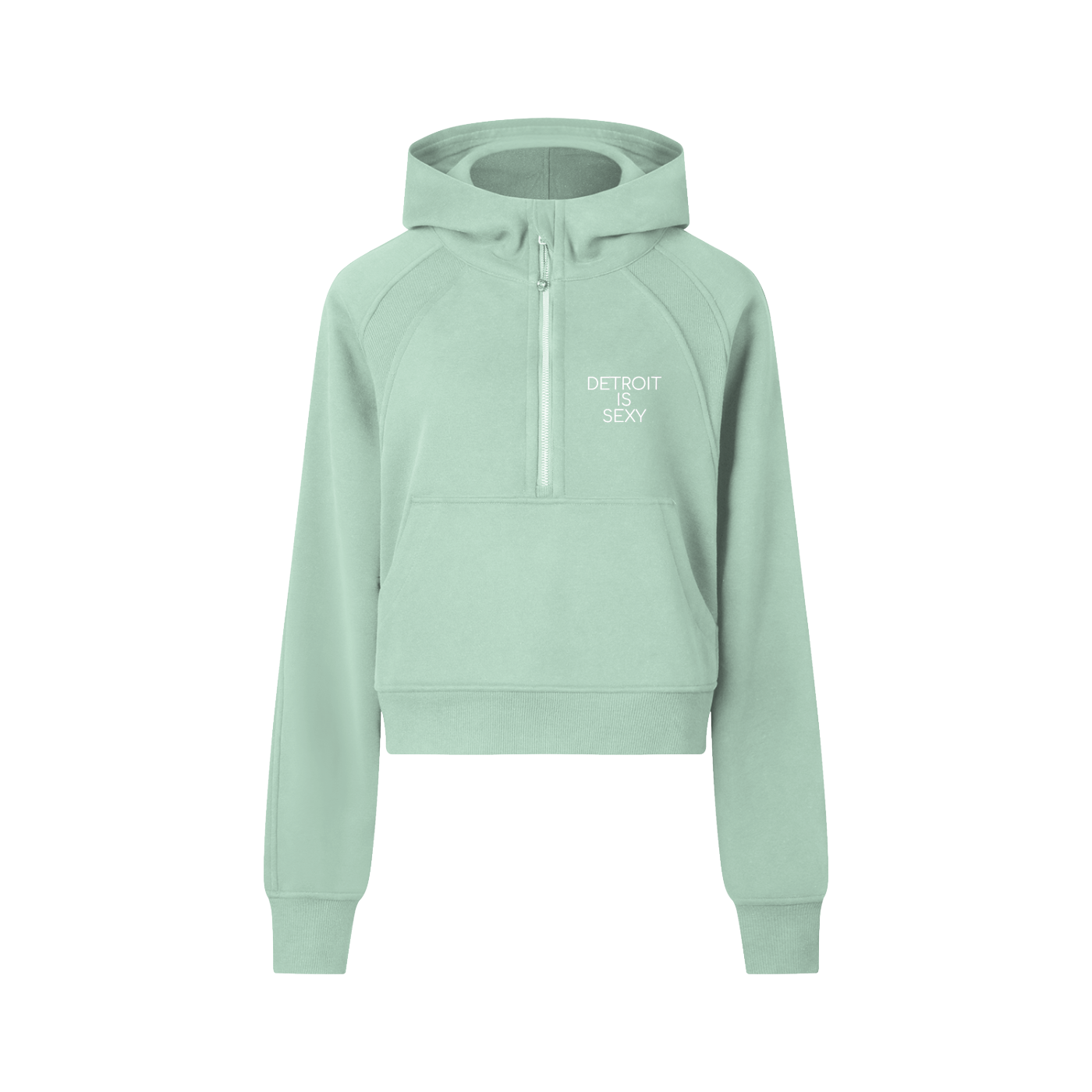 Cropped Half-Zip Hoodie - Tonyalicious Tees