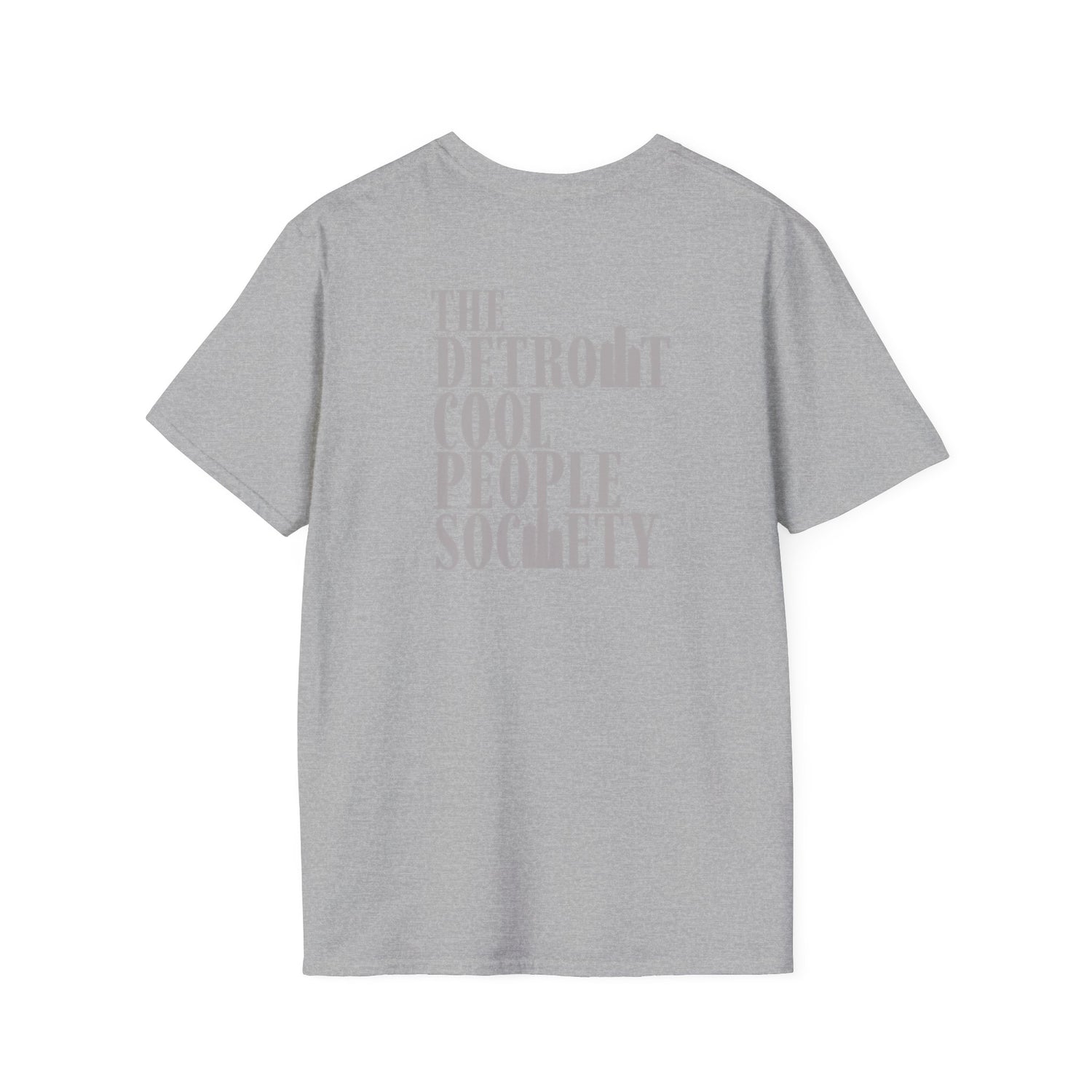 Detroit Cool People Society Tee - Front and Back Print Alternate Colors