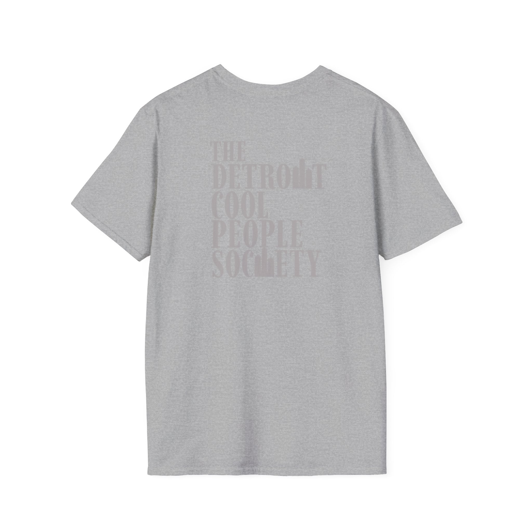 Detroit Cool People Society Tee - Front and Back Print Alternate Colors