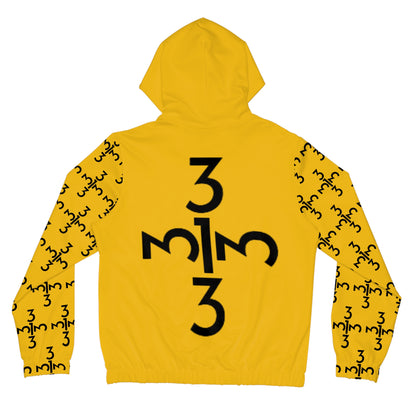 Twisted 313 Women’s Bold Black n Yellow Lightweight Zip Hoodie - Tonyalicious Tees