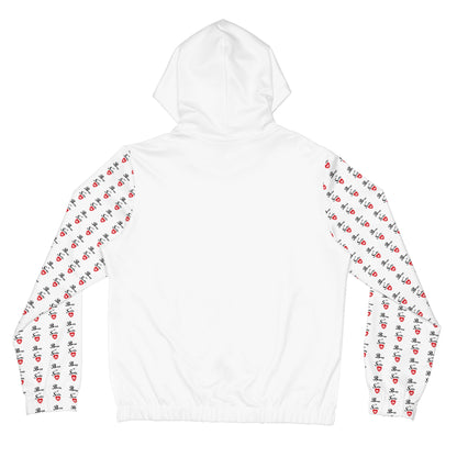 Bougy not Snobby Women’s Full-Zip White Hoodie - Tonyalicious Tees
