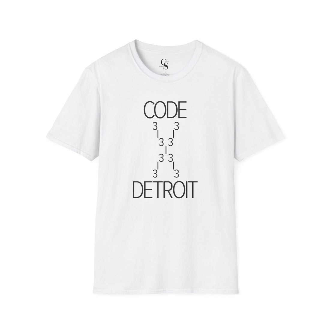 Code 313 Detroit Tee - Black Print - Tonyalicious Tees
