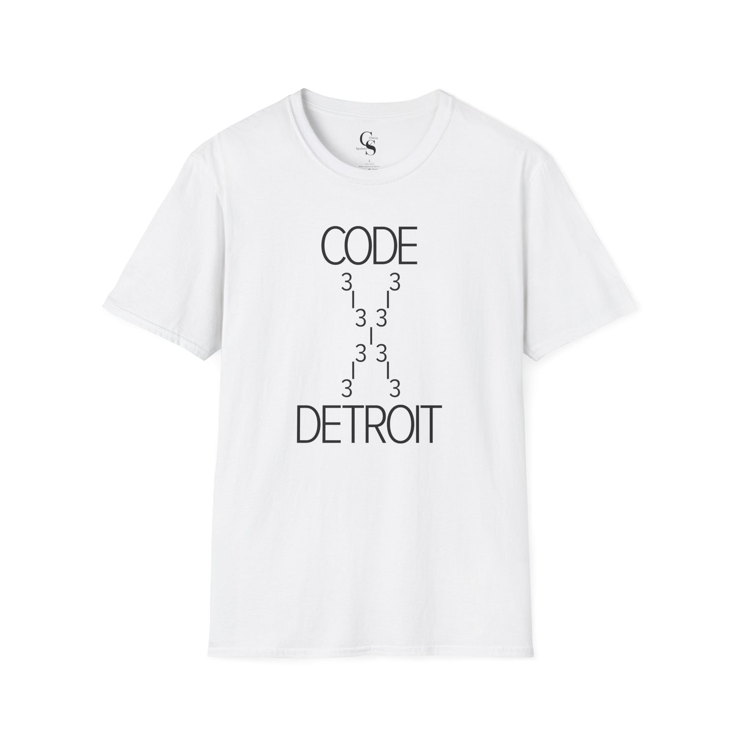 Code 313 Detroit Tee - Black Print - Tonyalicious Tees