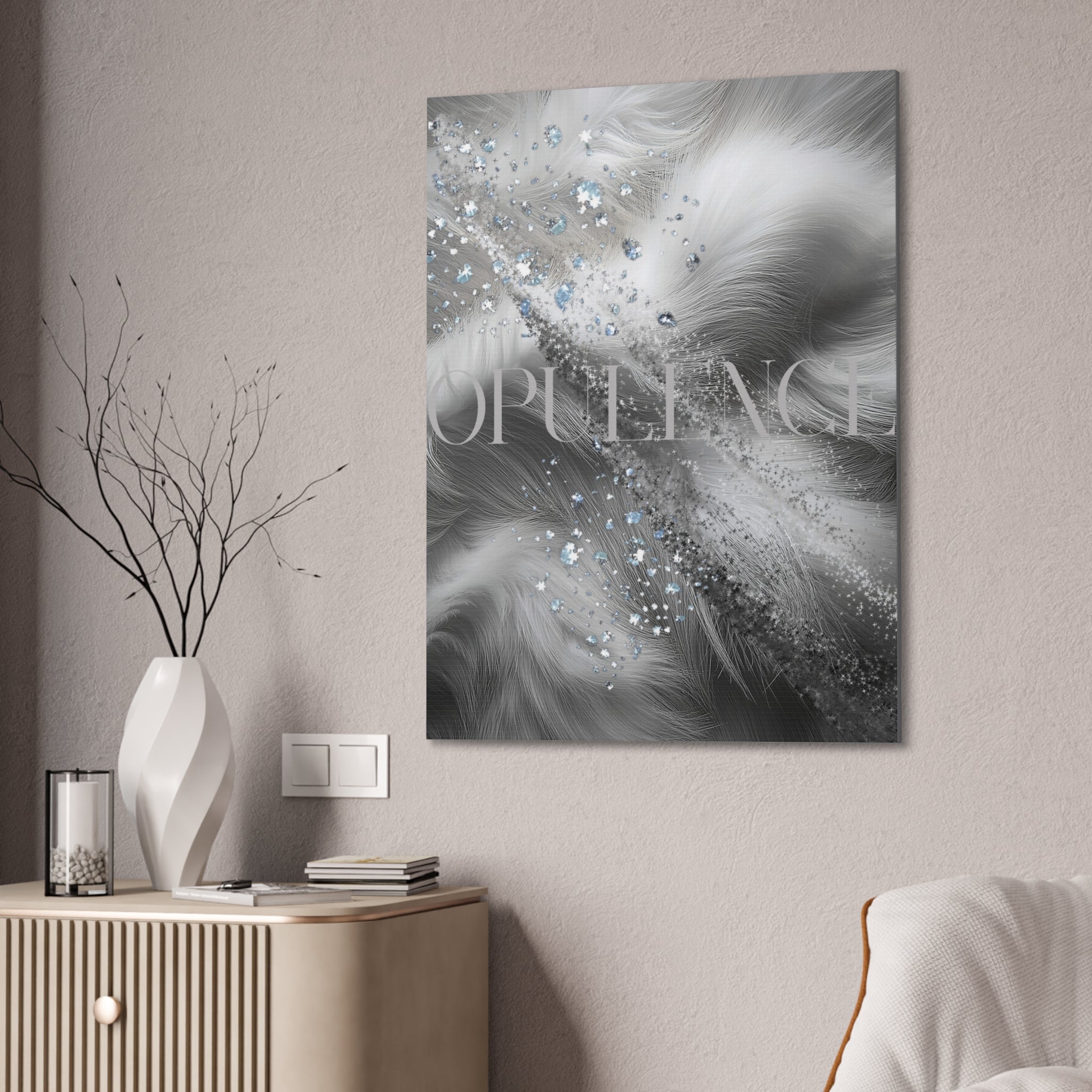 Opulence Silver Wall Art