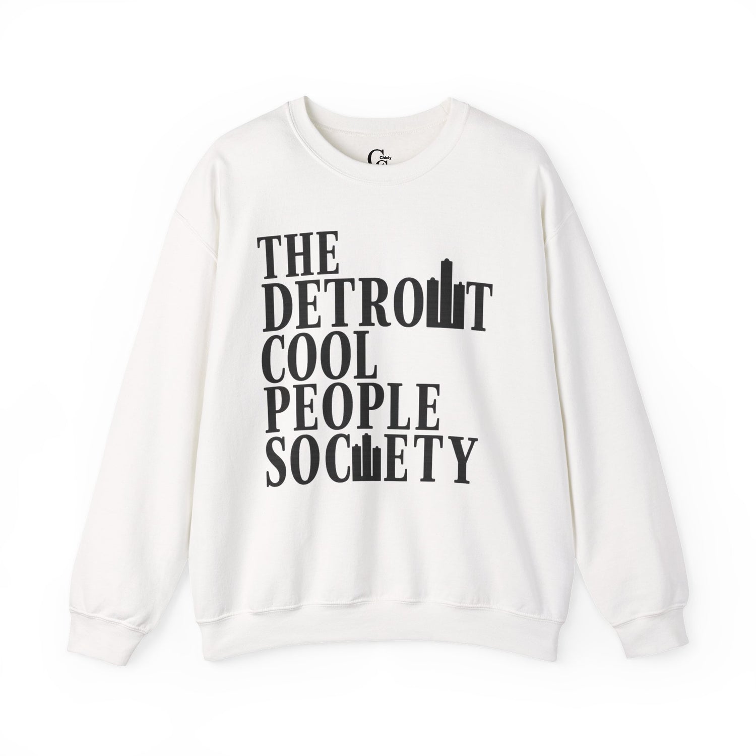 Detroit Cool People Society Crewneck Sweatshirt - Tonyalicious Tees