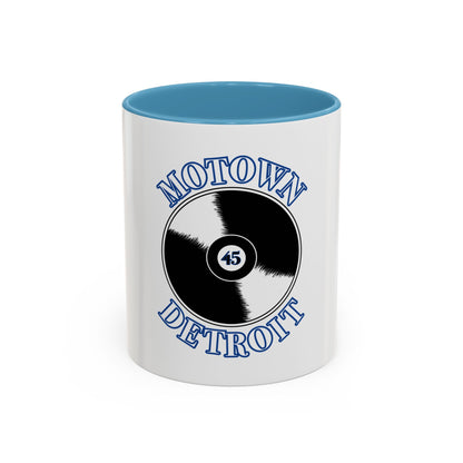 Motown Detroit Mug - Blue - Tonyalicious Tees