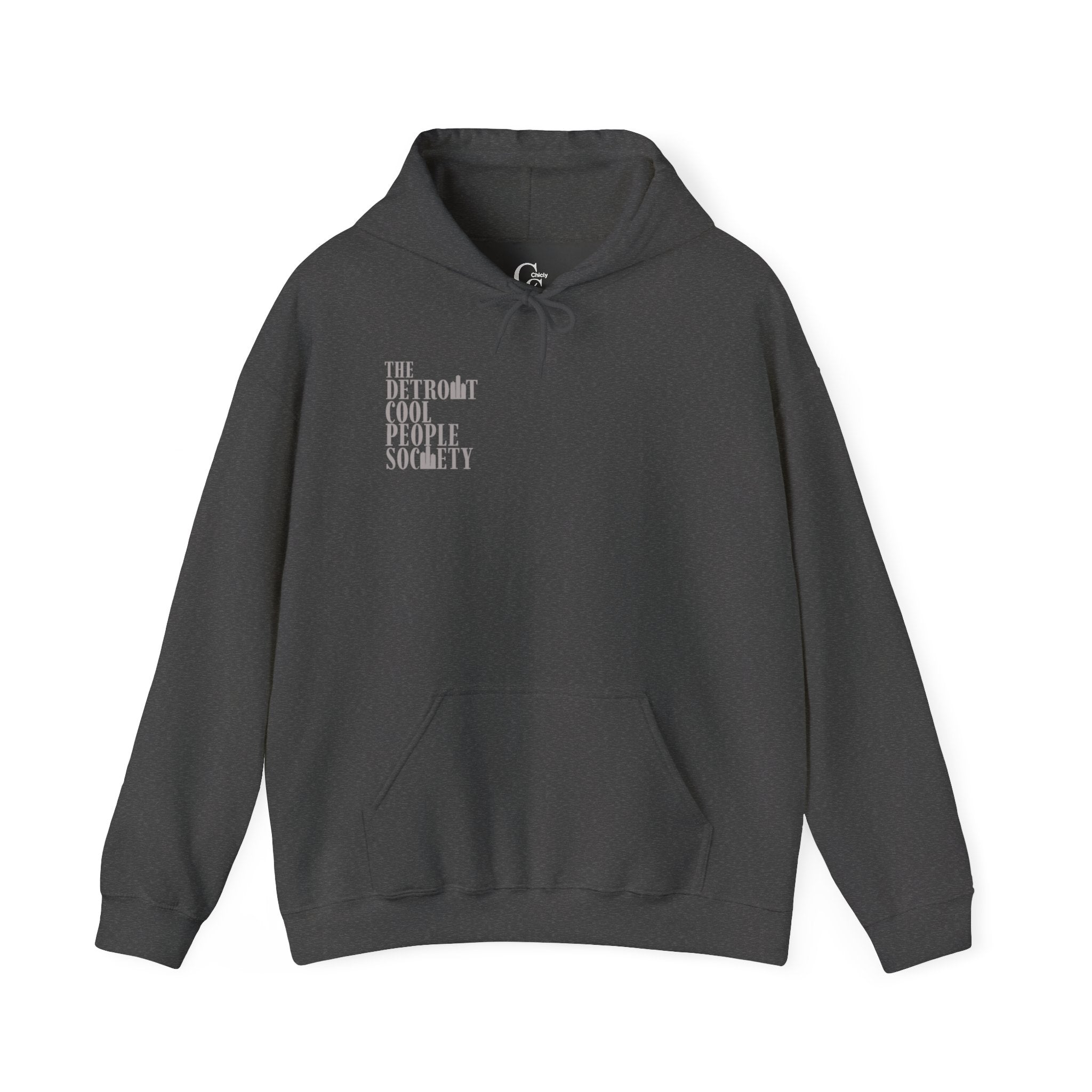 The Detroit Cool People Society Hoodie - Front and Back print - Tonyalicious Tees