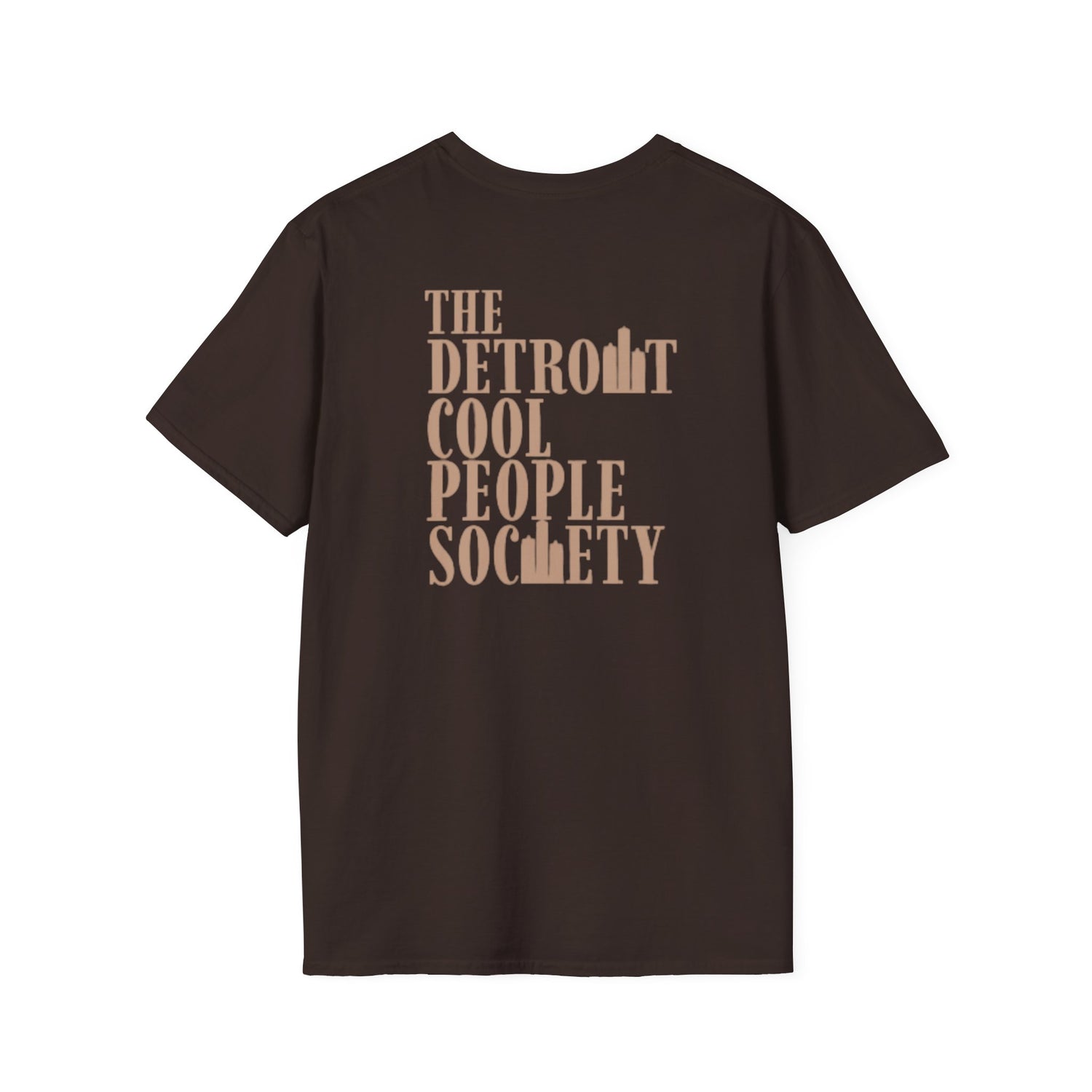 Detroit Cool People Society Tee - Front and Back Print Alternate Colors