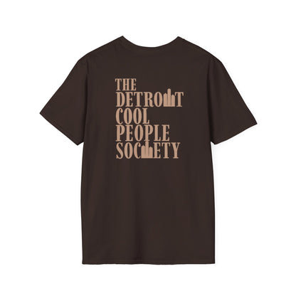 Detroit Cool People Society Tee - Front and Back Print Alternate Colors