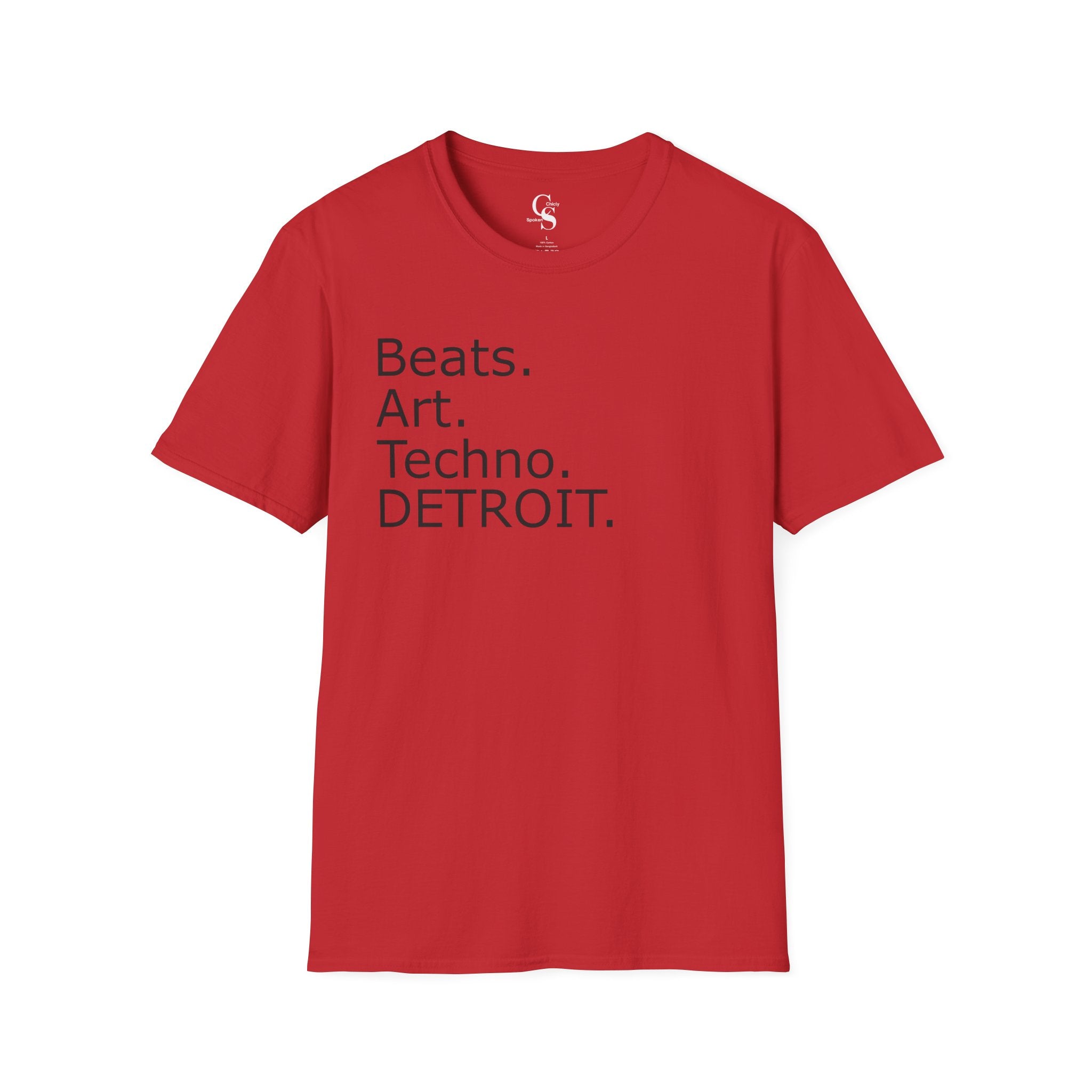 Beats. Art. Techno. Detroit Tee - Front and Back Print