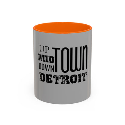 Up, Mid, Downtown Detroit Mug - Tonyalicious Tees