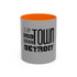 Up, Mid, Downtown Detroit Mug - Tonyalicious Tees