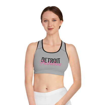 Detroit Fabulous Gray Sports Bra - Tonyalicious Tees