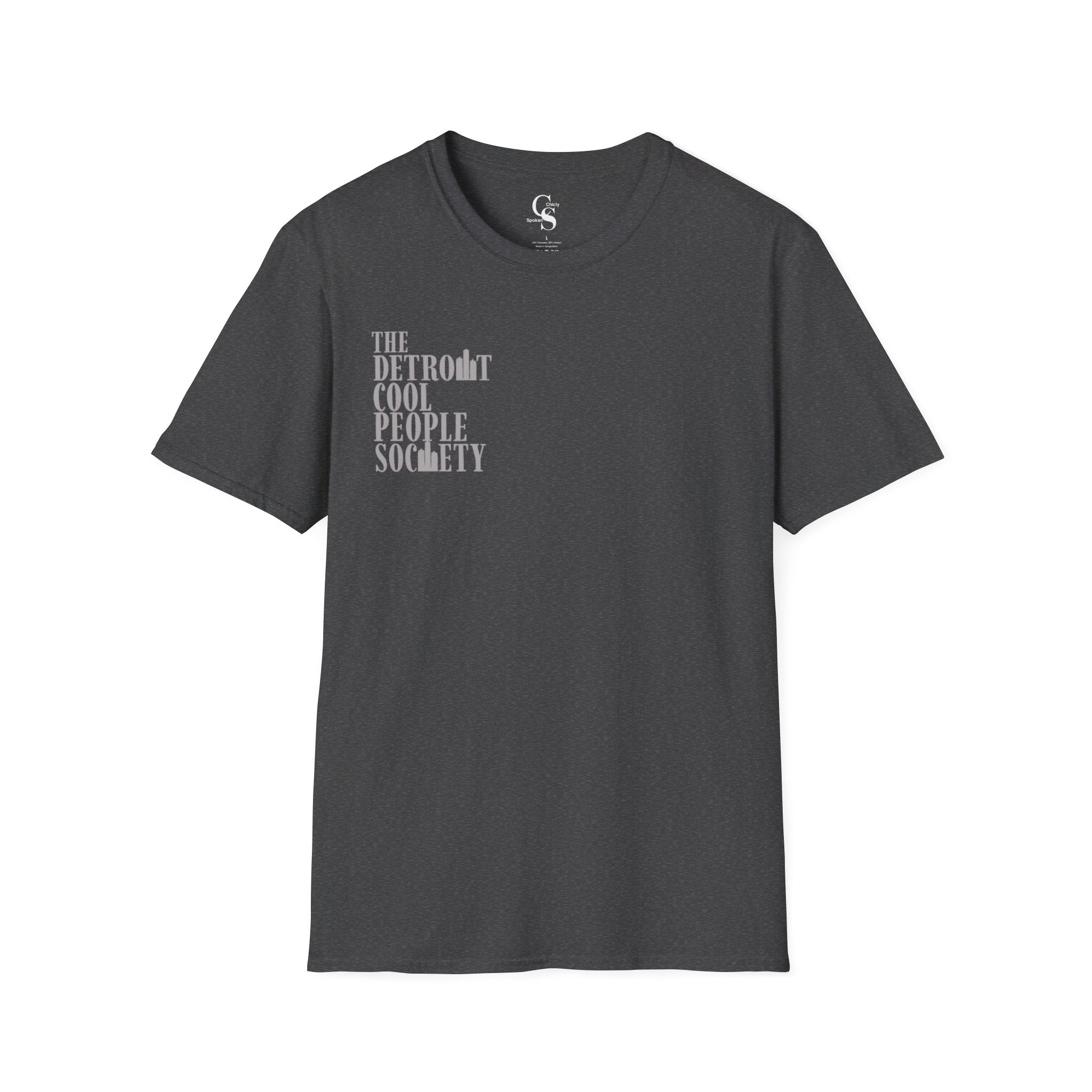 Detroit Cool People Society Tee - Front and Back Print Alternate Colors