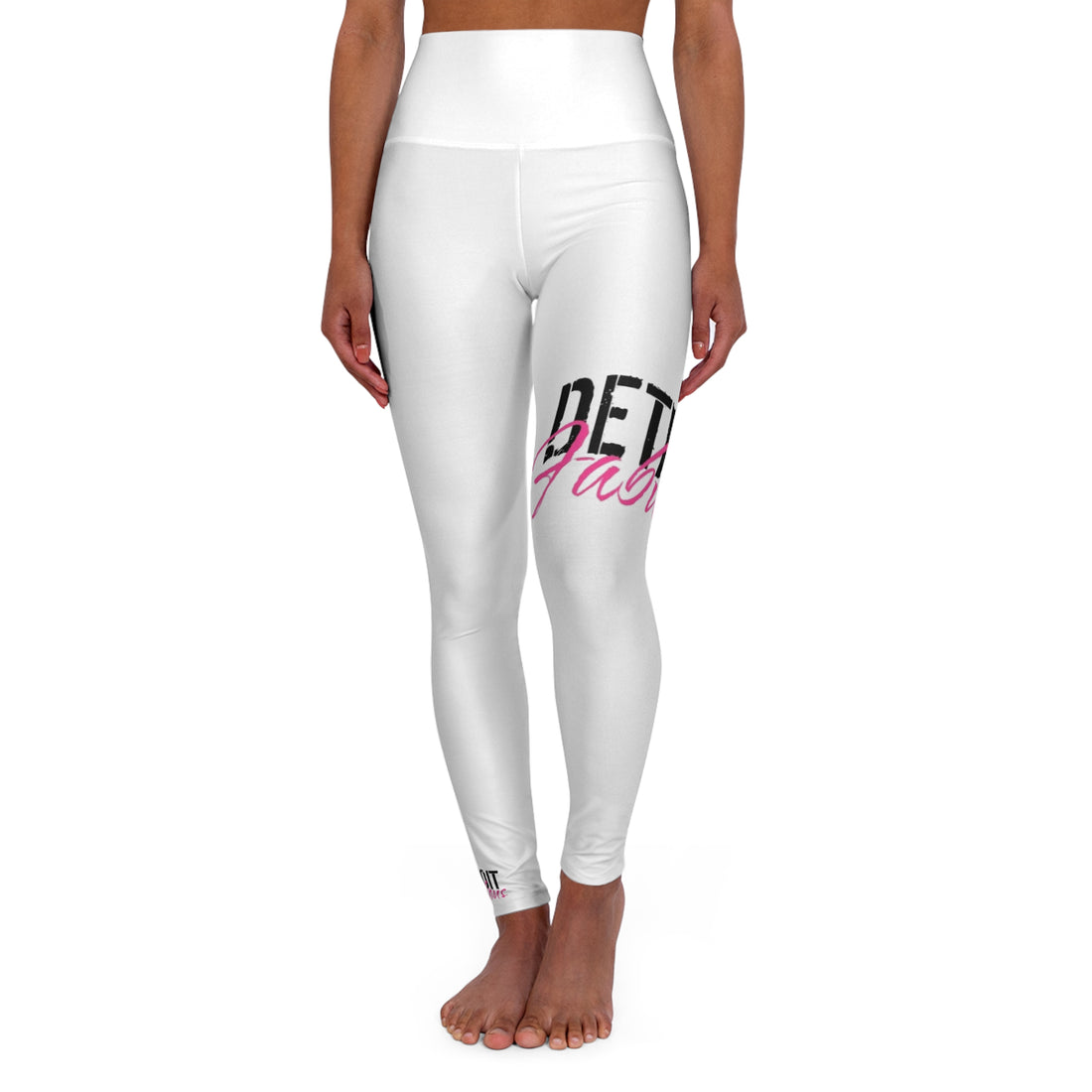 Detroit Fabulous White High-Waisted Yoga Leggings - Tonyalicious Tees