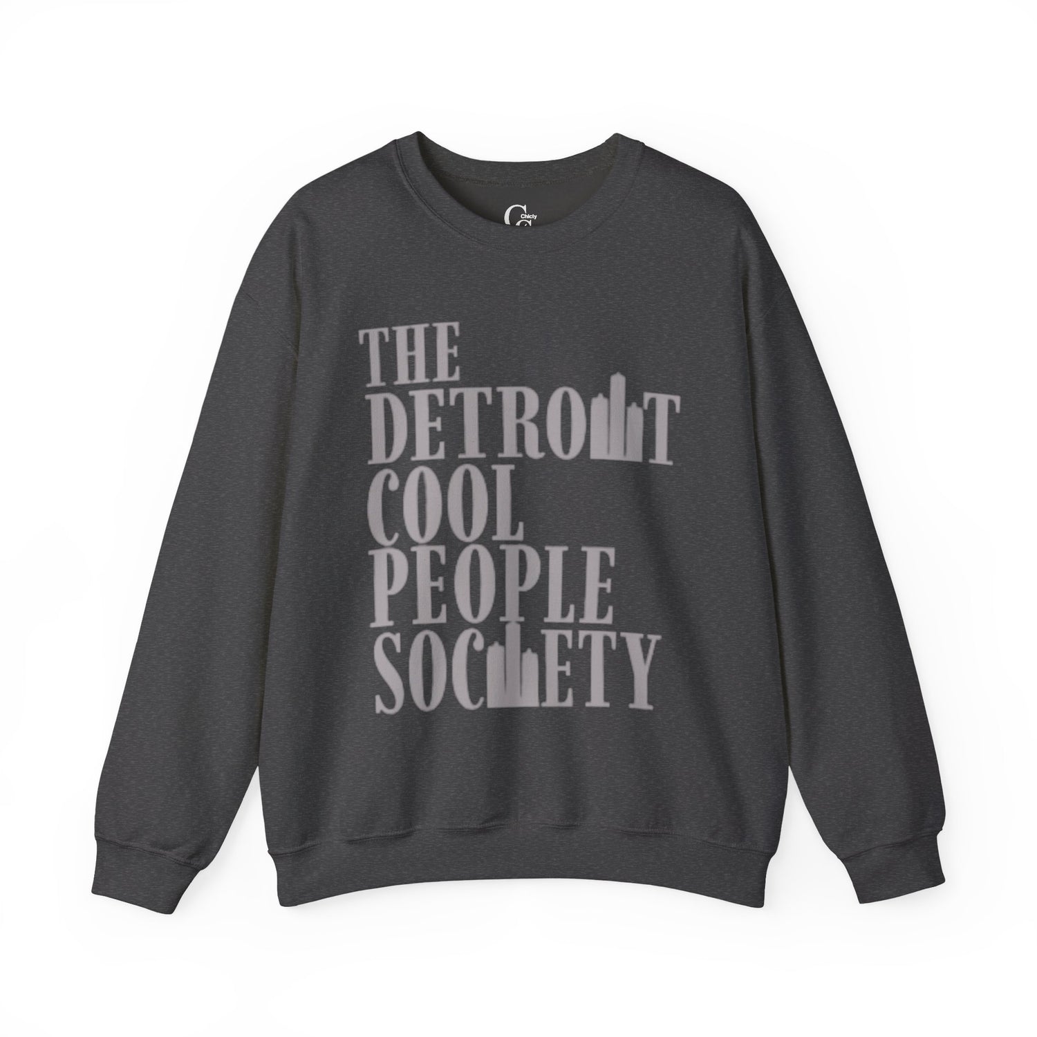 Detroit Cool People Society Crewneck Sweatshirt - Tonyalicious Tees