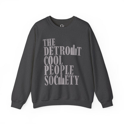 Detroit Cool People Society Crewneck Sweatshirt - Tonyalicious Tees