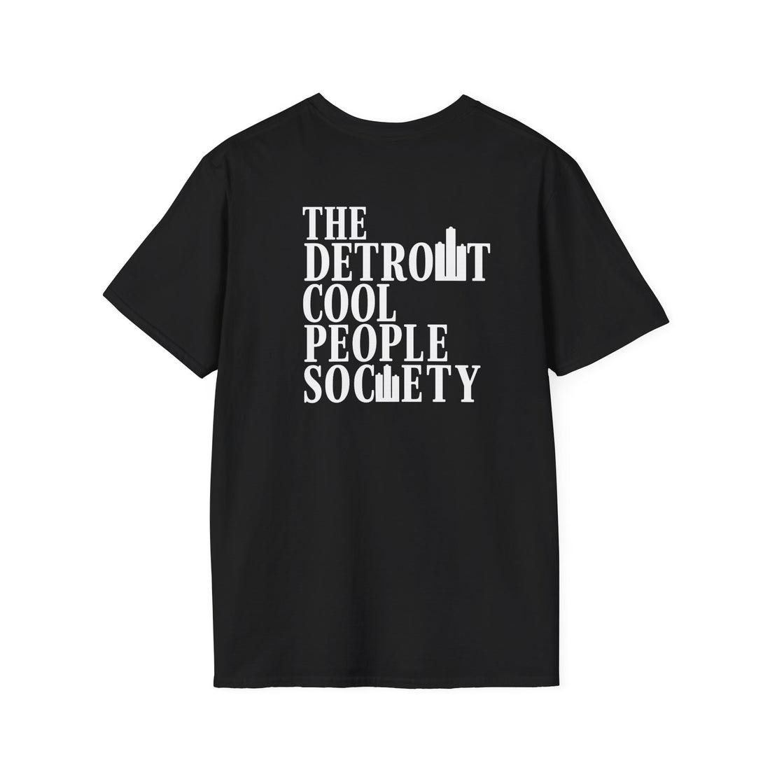 The Detroit Cool People Society Tee - Front and Back Print - Tonyalicious Tees