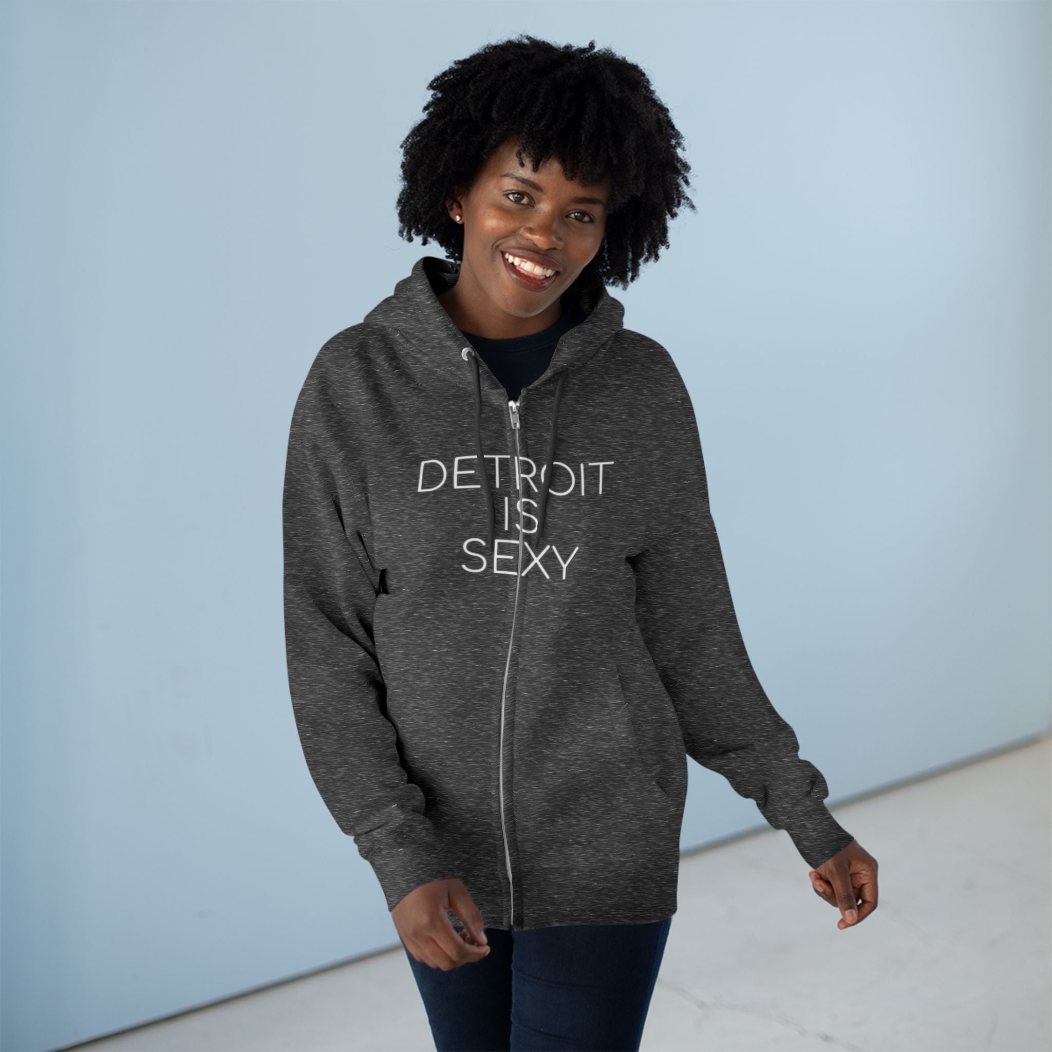 Detroit Sexy Zip Hoodie - Tonyalicious Tees