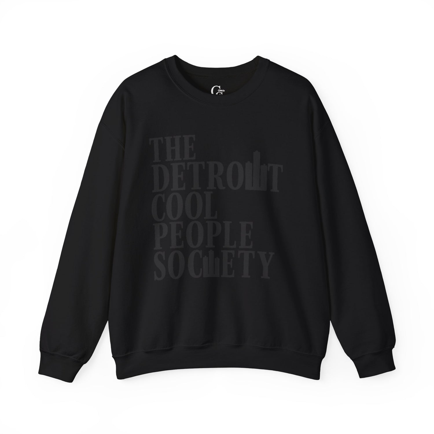 Detroit Cool People Society Crewneck Sweatshirt - Tonyalicious Tees