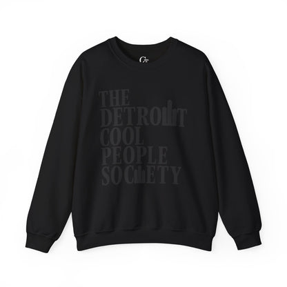 Detroit Cool People Society Crewneck Sweatshirt - Tonyalicious Tees