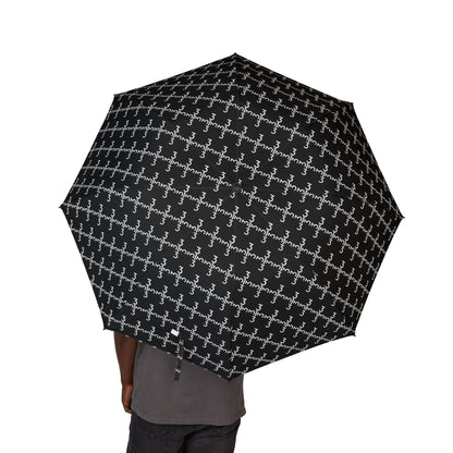 Twisted 313 Black and White Compact Foldable Umbrella - Tonyalicious Tees