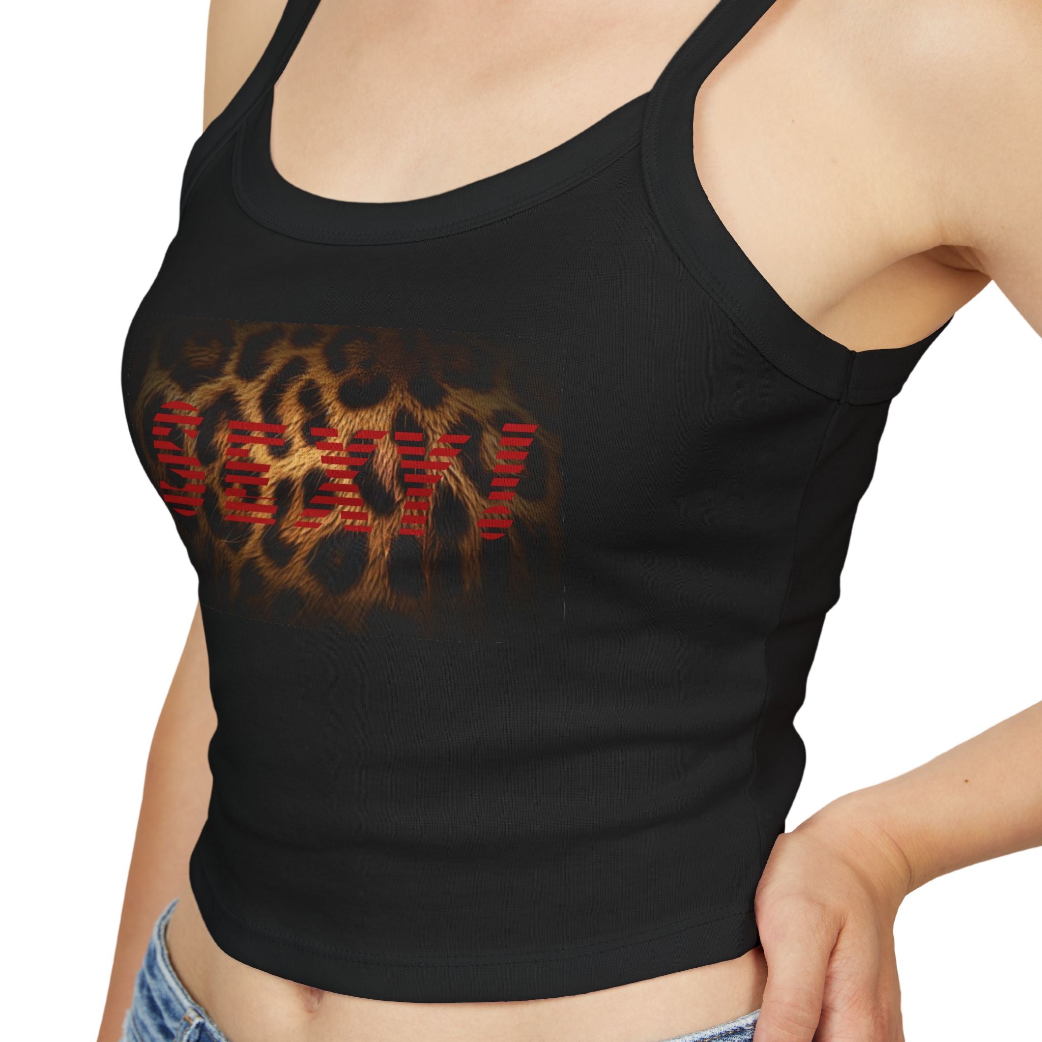 Sexy Leopard Strap Crop Tank Top