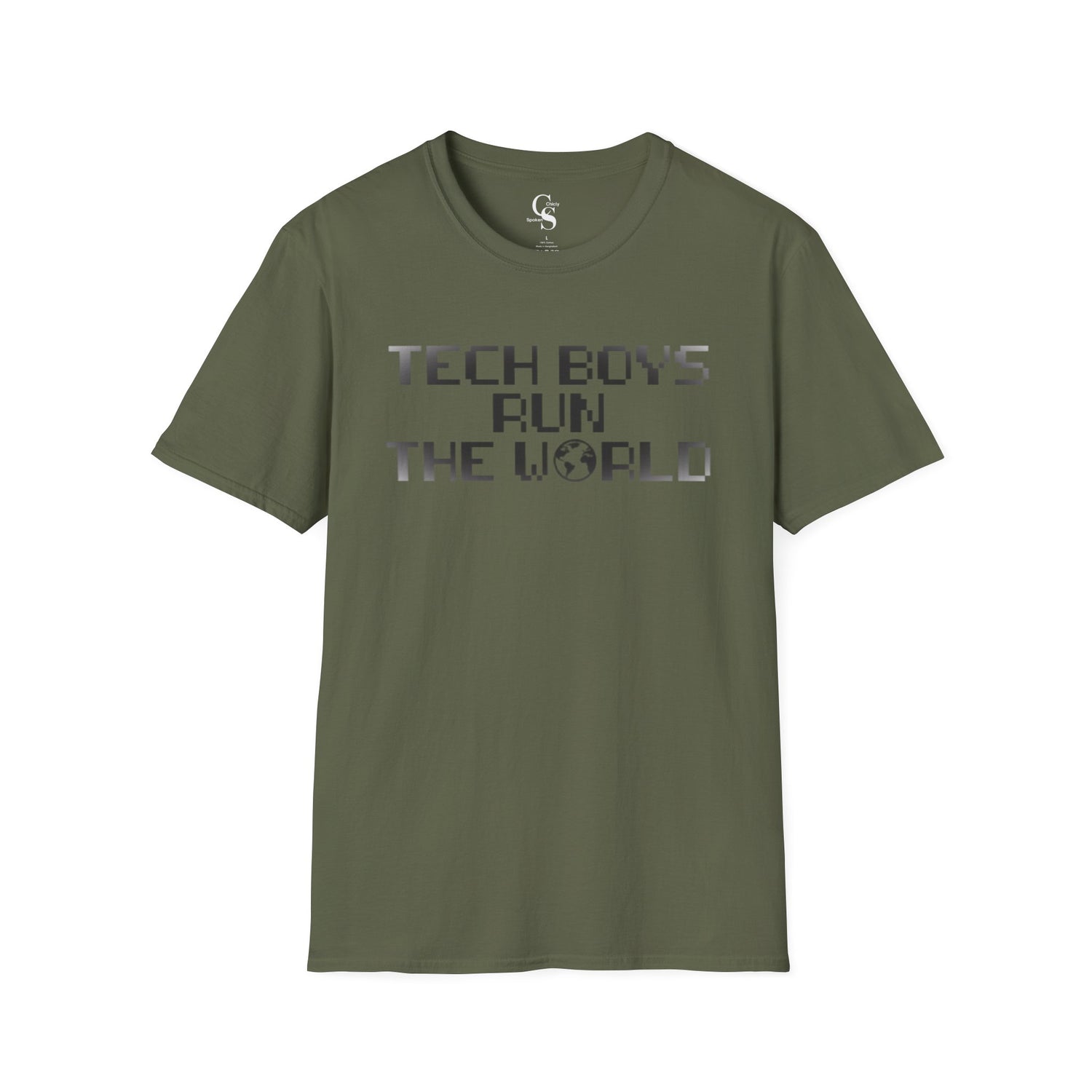 Tech Boys Run the World Tee - Front and Back Print