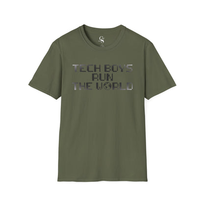Tech Boys Run the World Tee - Front and Back Print