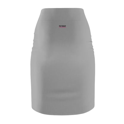 Detroit Fabulous Gray Mid Waist Pencil Skirt - Tonyalicious Tees