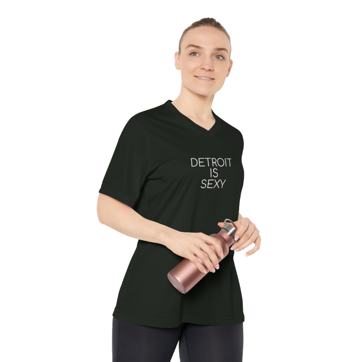 Detroit is Sexy Athletic Performance V-Neck Tee - Tonyalicious Tees