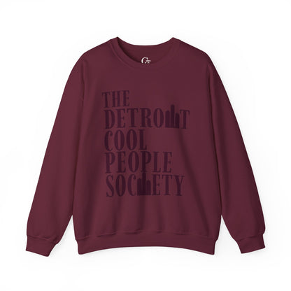 Detroit Cool People Society Crewneck Sweatshirt - Tonyalicious Tees
