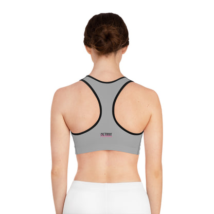 Detroit Fabulous Gray Sports Bra - Tonyalicious Tees