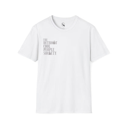 Detroit Cool People Society Tee - Front and Back Print Alternate Colors