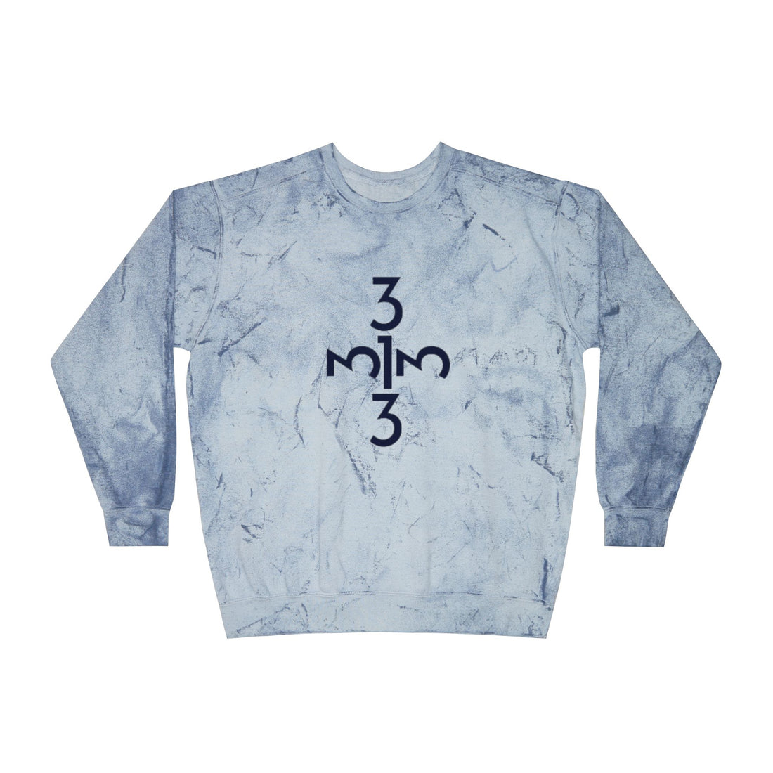 Twisted 313 Marble Tye Die Unisex Crewneck Sweatshirt - Front and Back Print