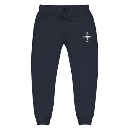 Twisted 313 Unisex Embroidered Joggers - White Print - Tonyalicious Tees