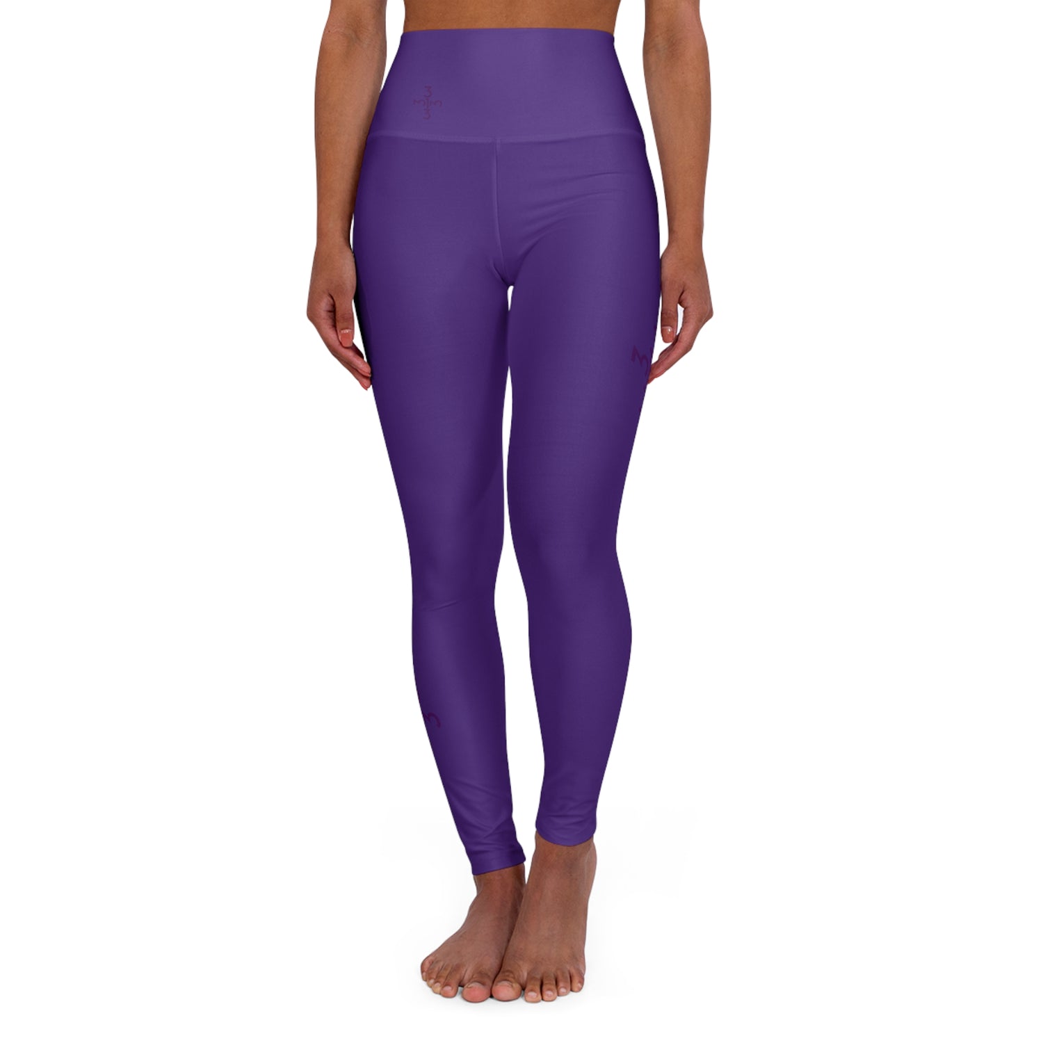 Twisted 313 Purple High Waisted Yoga Leggings - Tonyalicious Tees
