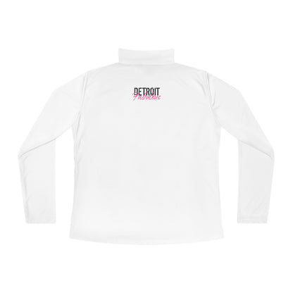 Detroit Fabulous Ladies Quarter-Zip Pullover - Front and Back Print - Tonyalicious Tees