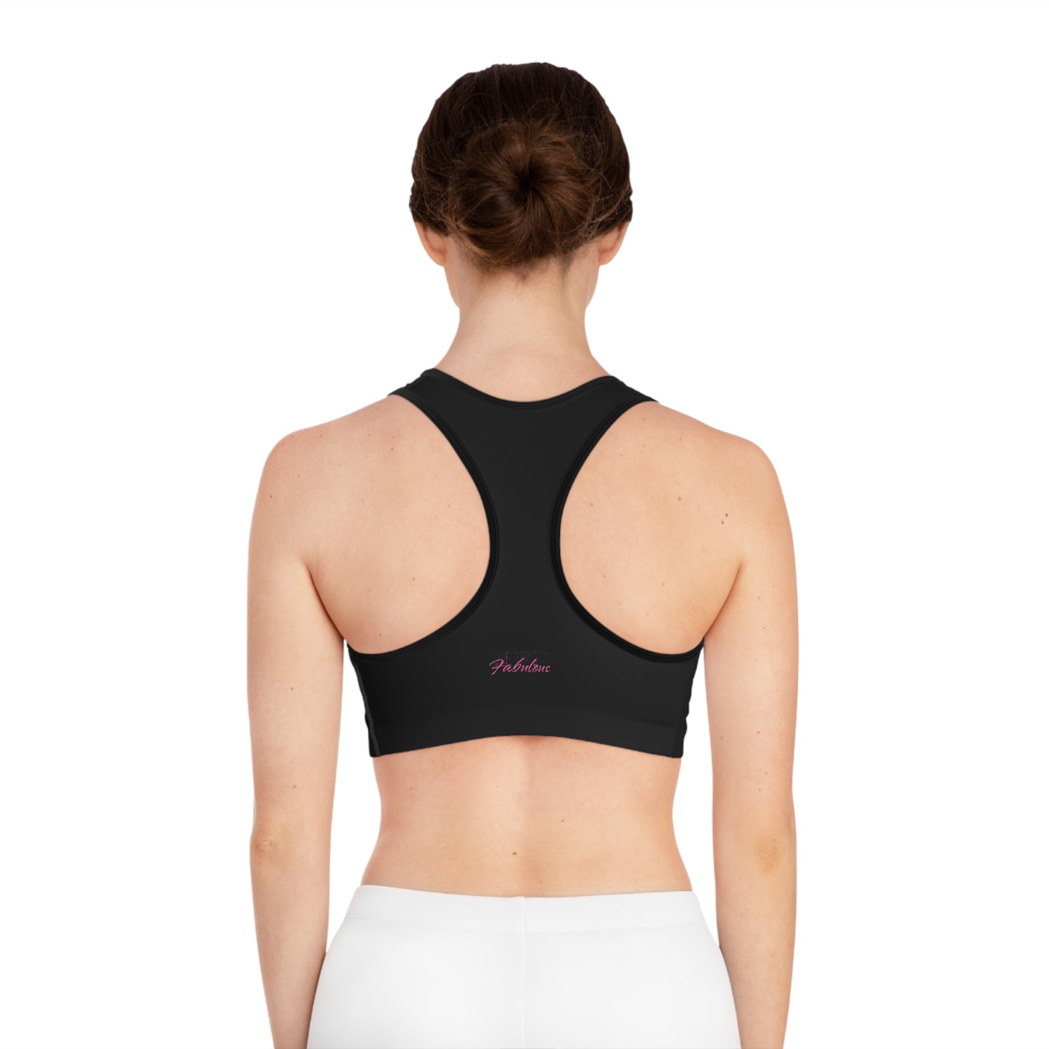 Detroit Fabulous White Sports Bra - Tonyalicious Tees