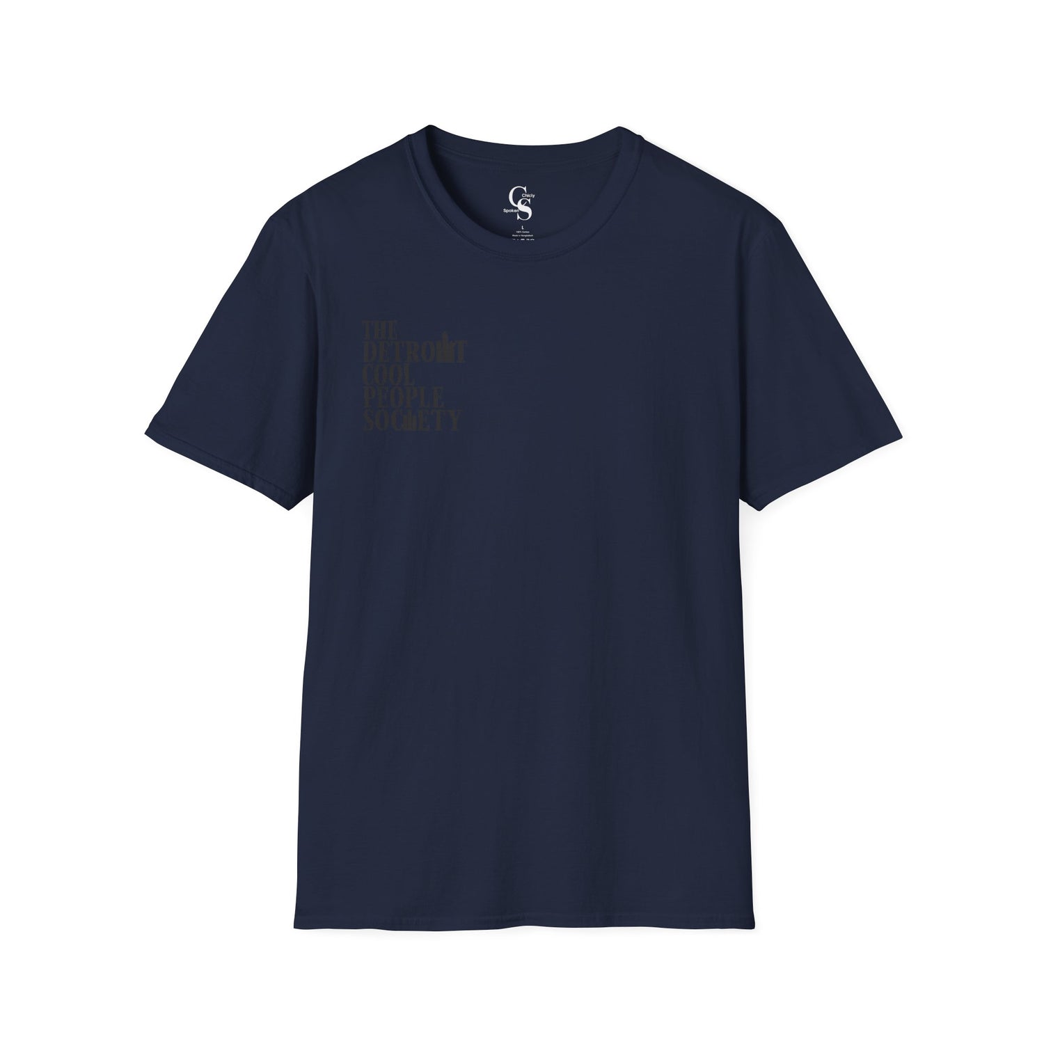 Detroit Cool People Society Tee - Front and Back Print Alternate Colors