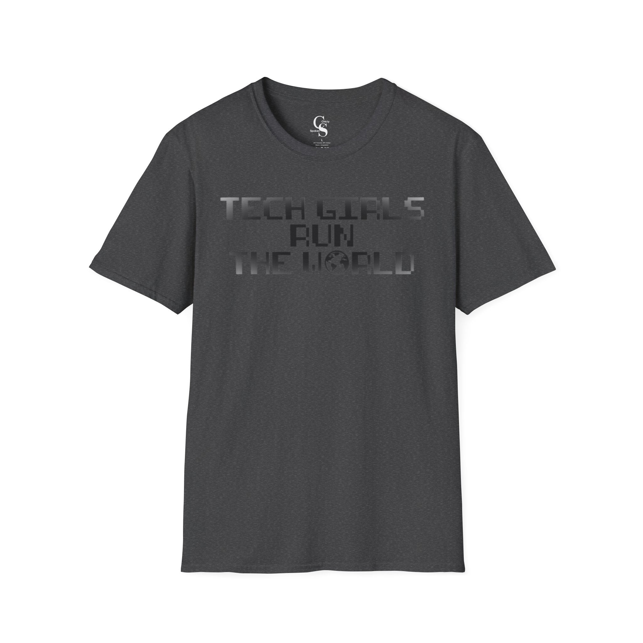 Tech Girls Run the World Tee - Front and Back Tee