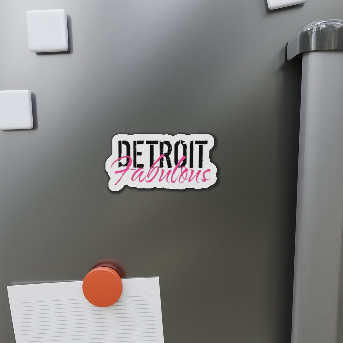 Detroit Fabulous Die-Cut Refrigerator Magnet