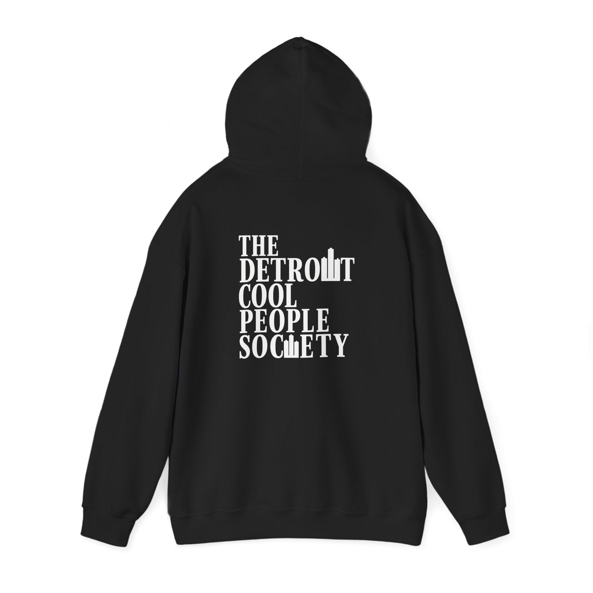 The Detroit Cool People Society Hoodie - Front and Back print - Tonyalicious Tees