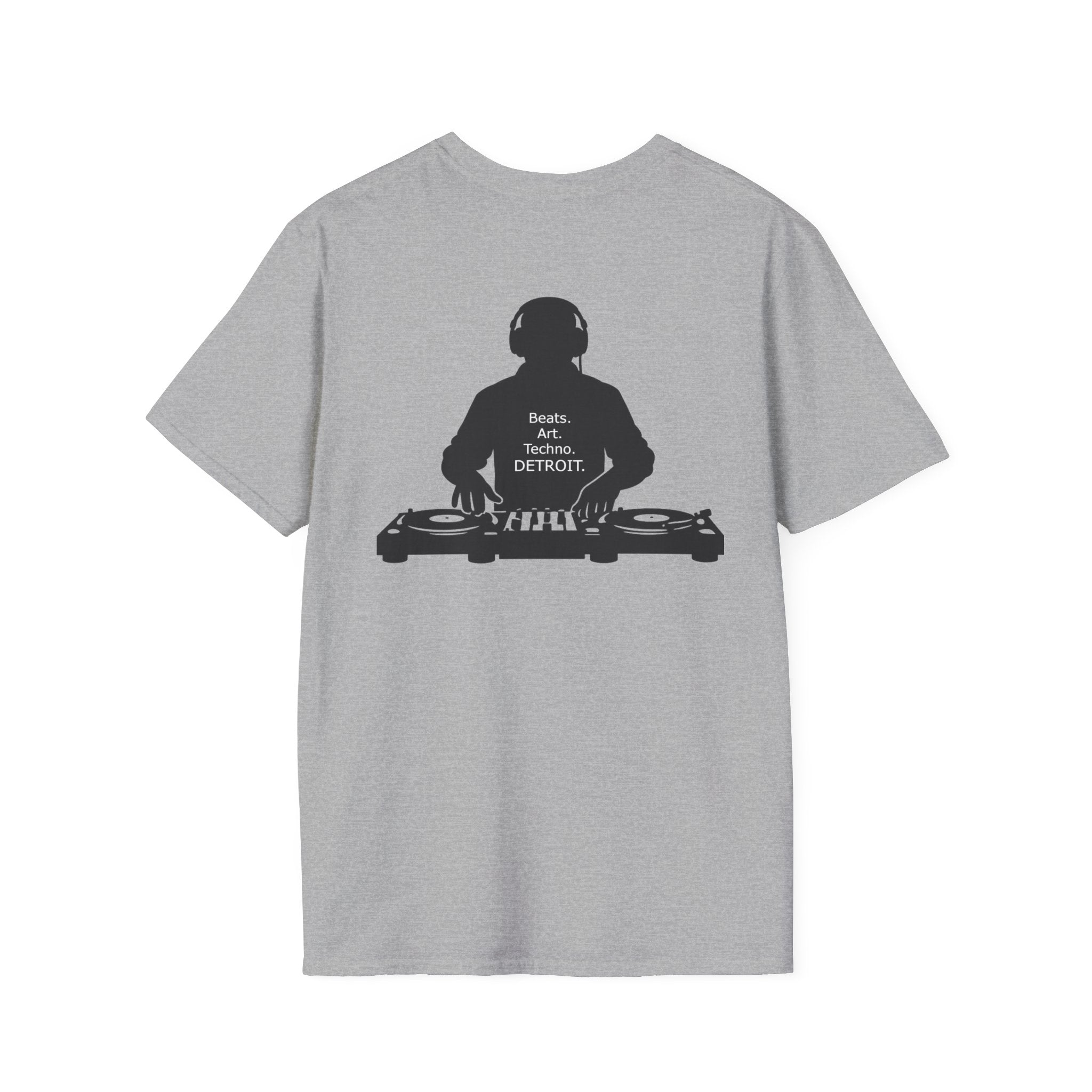 Beats. Art. Techno. Detroit Tee - Front and Back Print