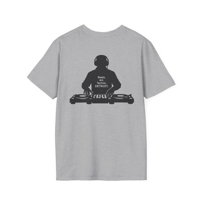 Beats. Art. Techno. Detroit Tee - Front and Back Print