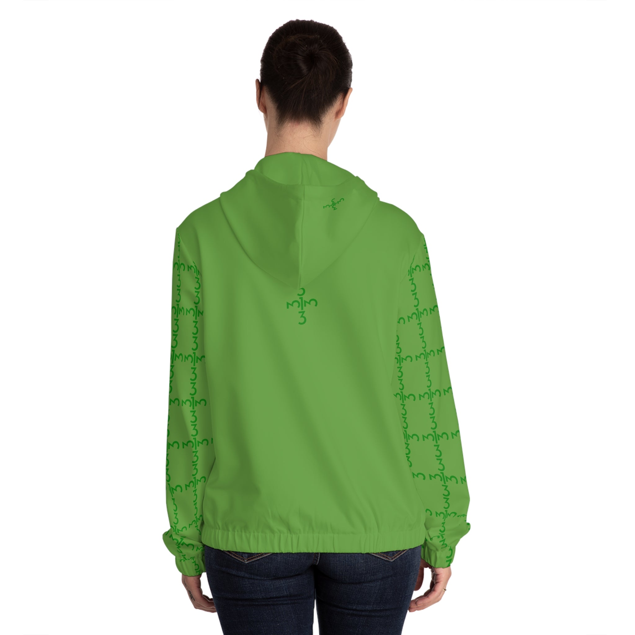 Twisted 313 Women’s Green Lightweight Zip Hoodie - Tonyalicious Tees