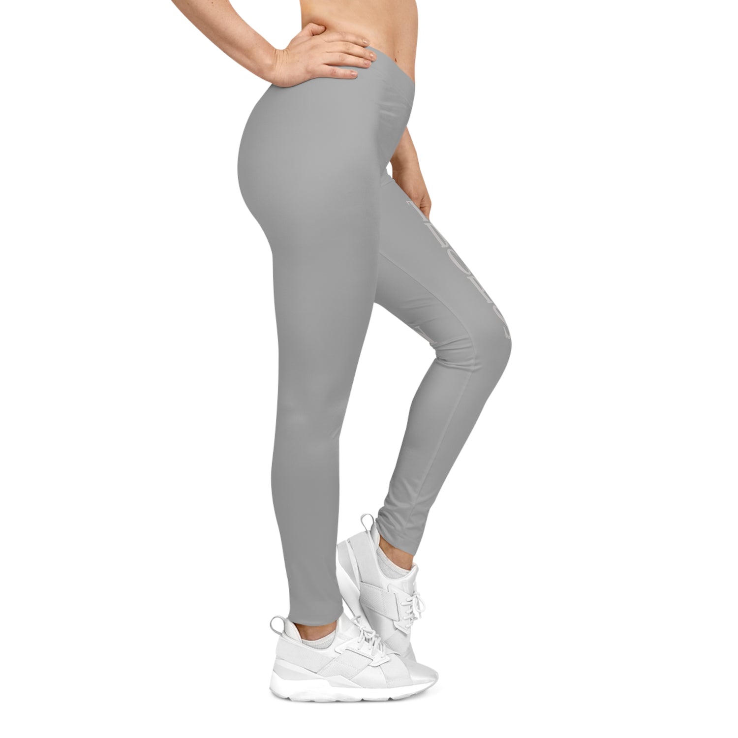 The Detroit Cool People Society Printed Leggings - Grey - Tonyalicious Tees