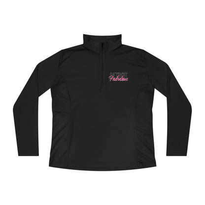 Detroit Fabulous Ladies Quarter-Zip Pullover - Front and Back Print - Tonyalicious Tees