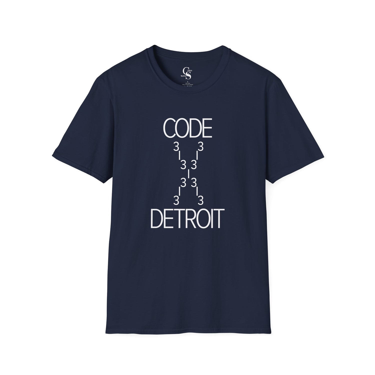 Code 313 Detroit Tee - White Print - Tonyalicious Tees